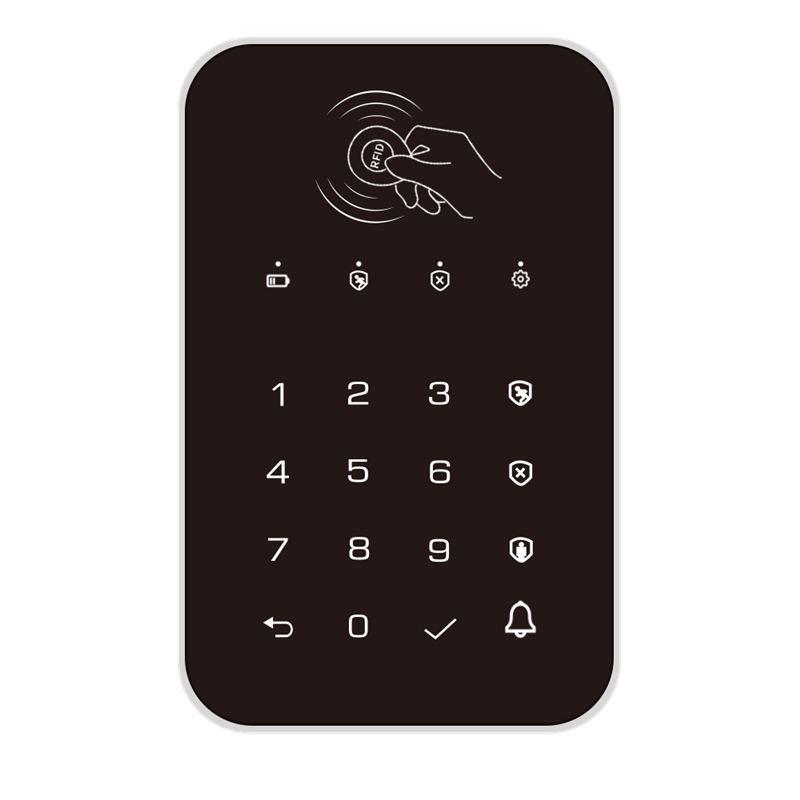 Wireless Home Alarm System Touch Screen Burglar House Security Wireless Touch Garage Door Wireless Keypad