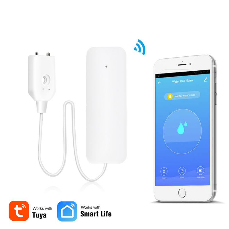 Tuya Smart WIFI Flow Leakage Detector IP66 Waterproof Water Immersion Water Leak Flow Sensor