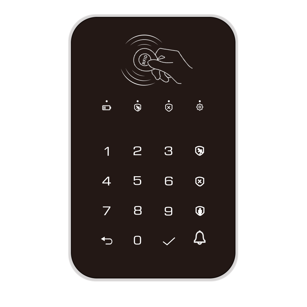 Wireless Home Alarm System Touch Screen Burglar House Security Wireless Touch Garage Door Wireless Keypad