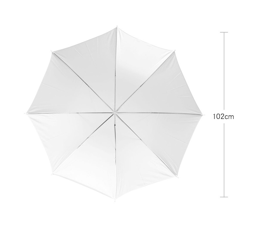 CPYP 33 inch 84cm 40 inch 102cm 43 inch 108cm White Soft Diffuser Studio Photography Translucent Umbrella for Studio Flash Light