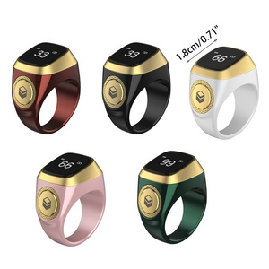 Muslim smart electronic zikr ring flex tasbeeh digital tasbih counter iqibla smart ring for phone APP tally counter