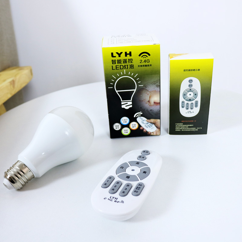 6w 9w 12w led bulb Remote Control E27 Smart Bulb RGB Light Bulb with remote controller