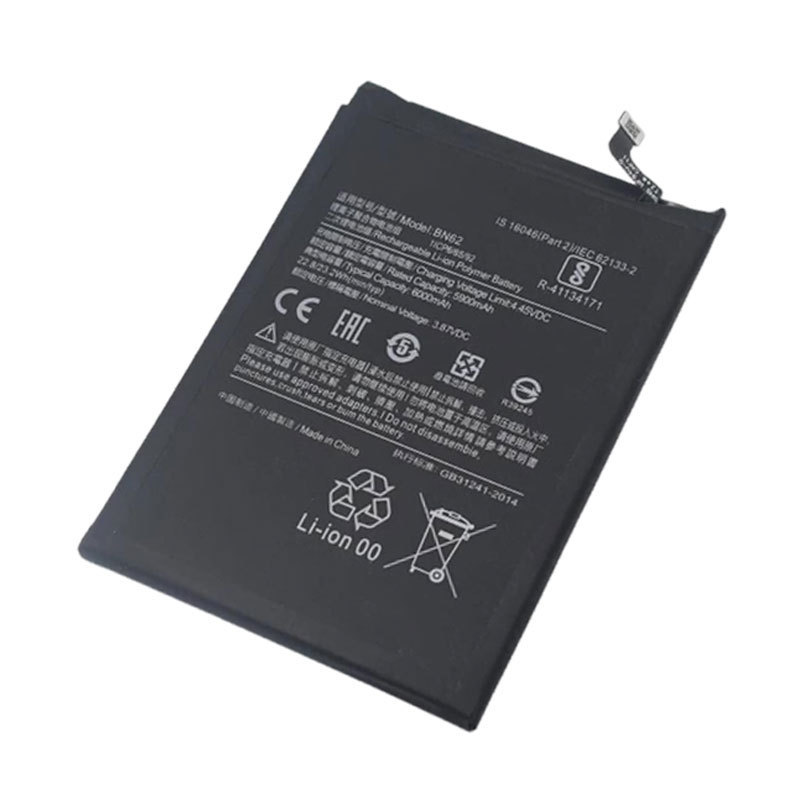 New 6000mAh BN62 Replacement mobile phone battery For Xiaomi Pocophone Poco M3 Redmi 9T cell phone battery