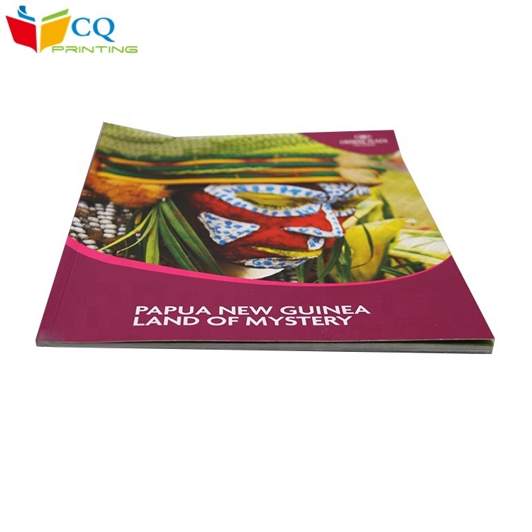 Cheap printing softcover catalogue travel guide book