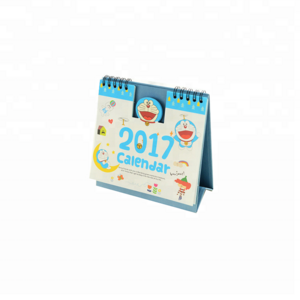 Office working using plastic cover for desktop calendar , Custom 365 day calendar ,printing calendar for gift use