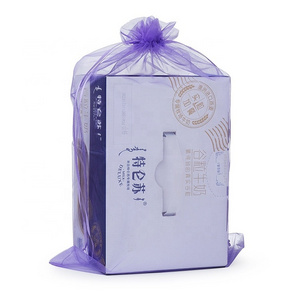 40cmx60cm  Large light purple organza mesh gift packaging bag with drawstring