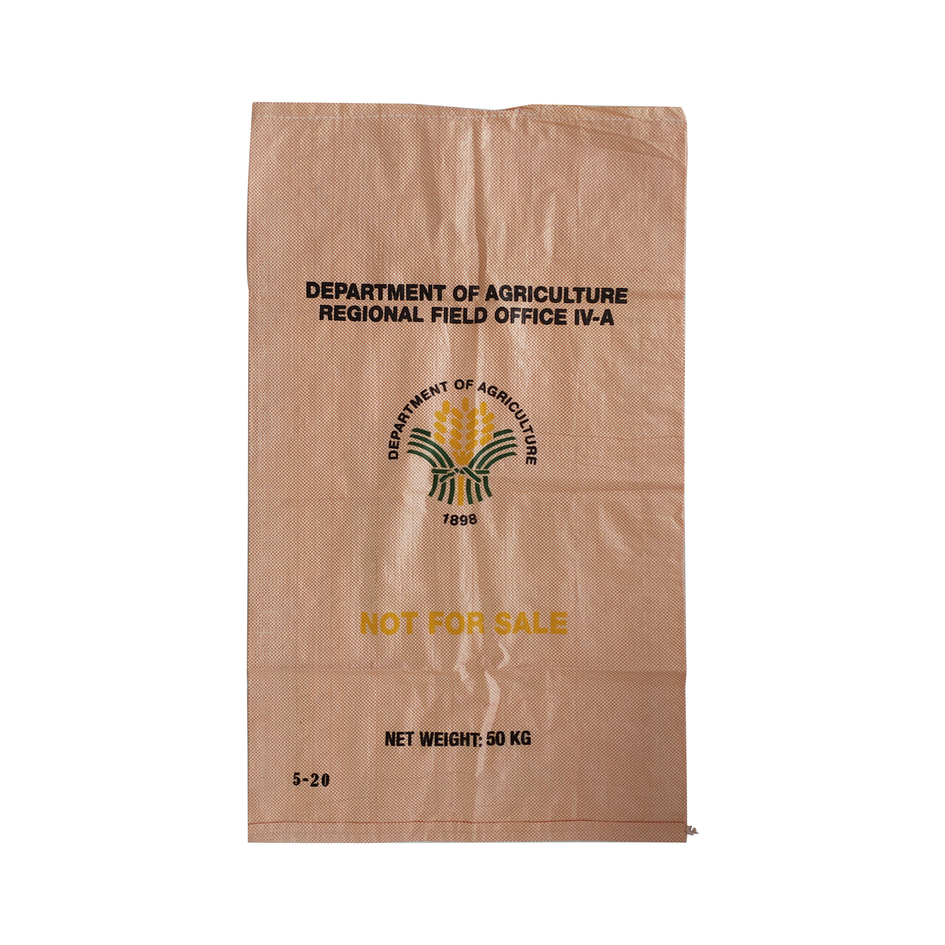 EGP New Model 25kg/50kg Antistatic Poly PP Woven Sacks Plastic Rice Corn Sand Cement Packaging Bags Chemical Fertilizer Food