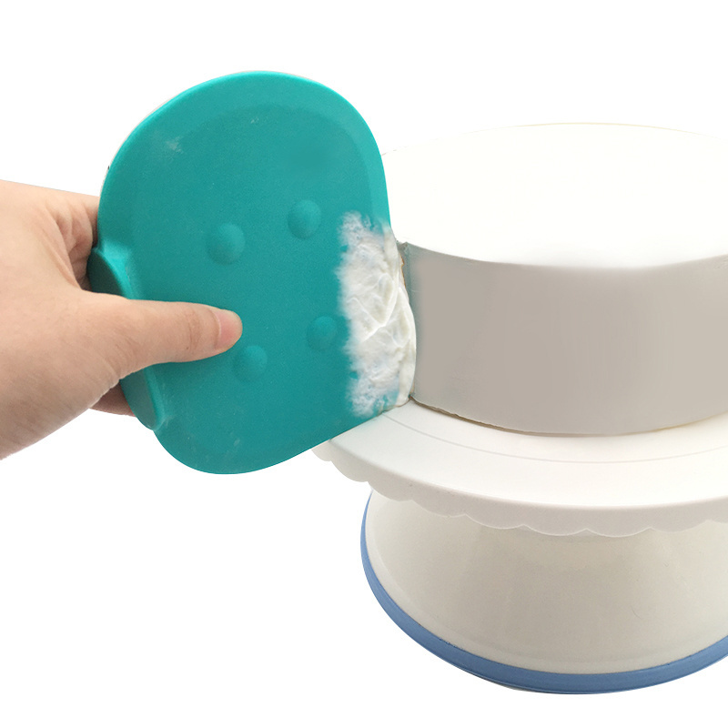 Standing Silicone Dough Bowl Scraper Durable Pan Scraper  Good Grip Kitchen Food Scraper for Bread Dough Cake Fondant Icing