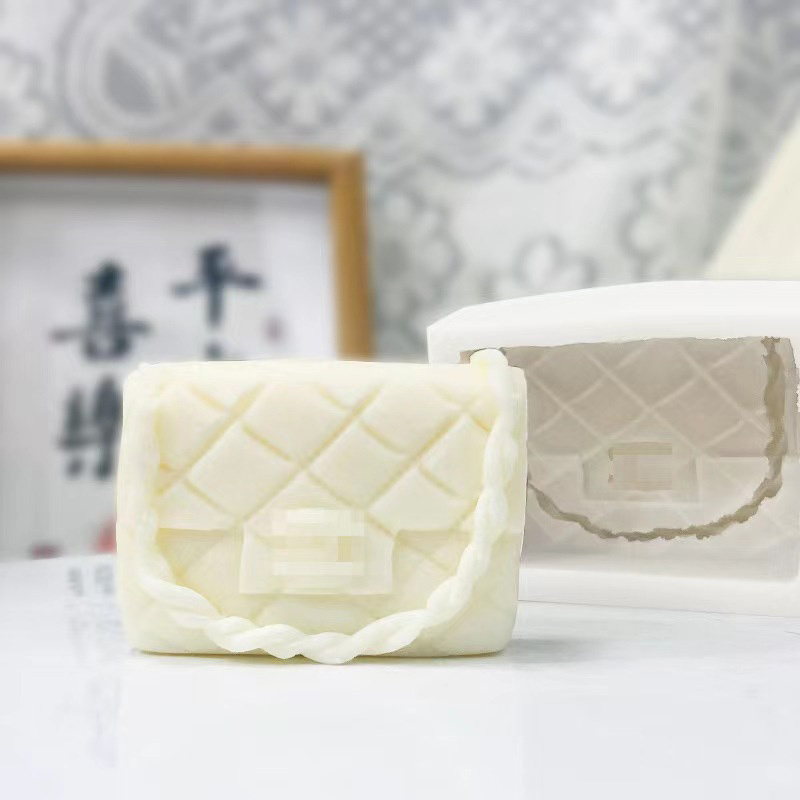 Top Selling Luxury Fashion Women Handbag Candle Silicone Mould cake Soap Supplies Wax mold