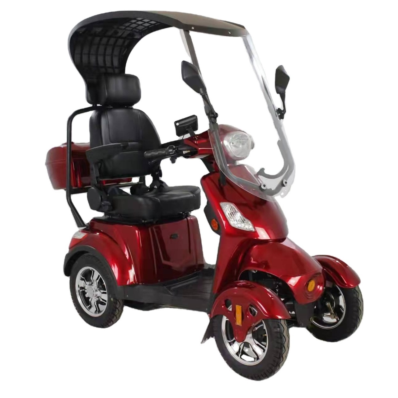 hot sale electric tricycle 500W four wheel trike CE with for adult passenger and cargo carry