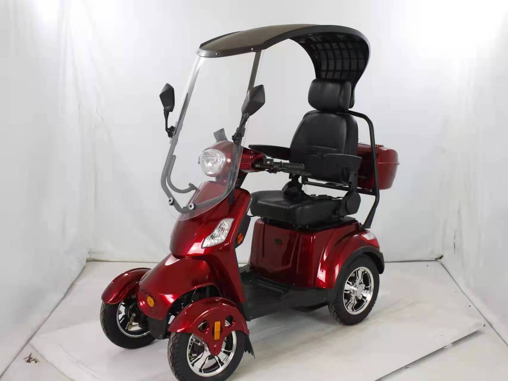 hot sale electric tricycle 500W four wheel trike CE with for adult passenger and cargo carry