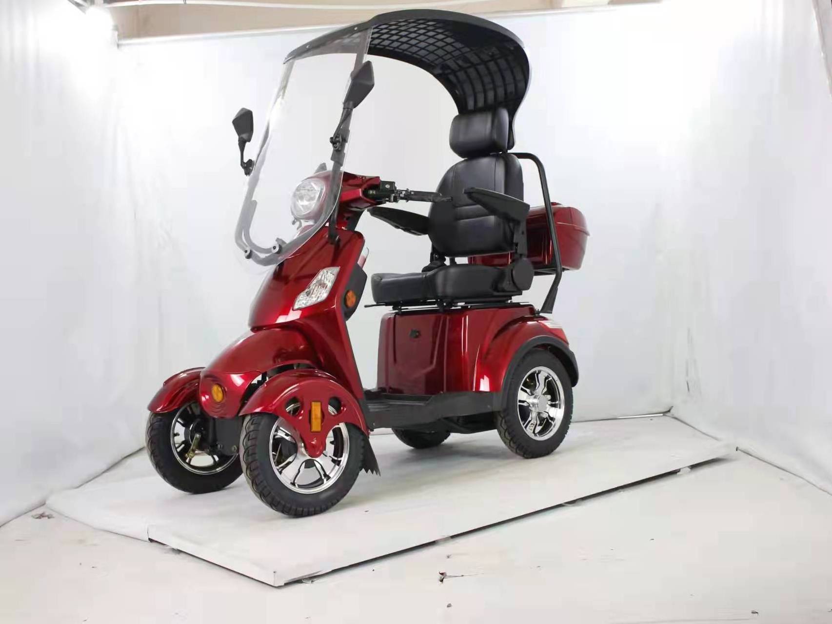 hot sale electric tricycle 500W four wheel trike CE with for adult passenger and cargo carry