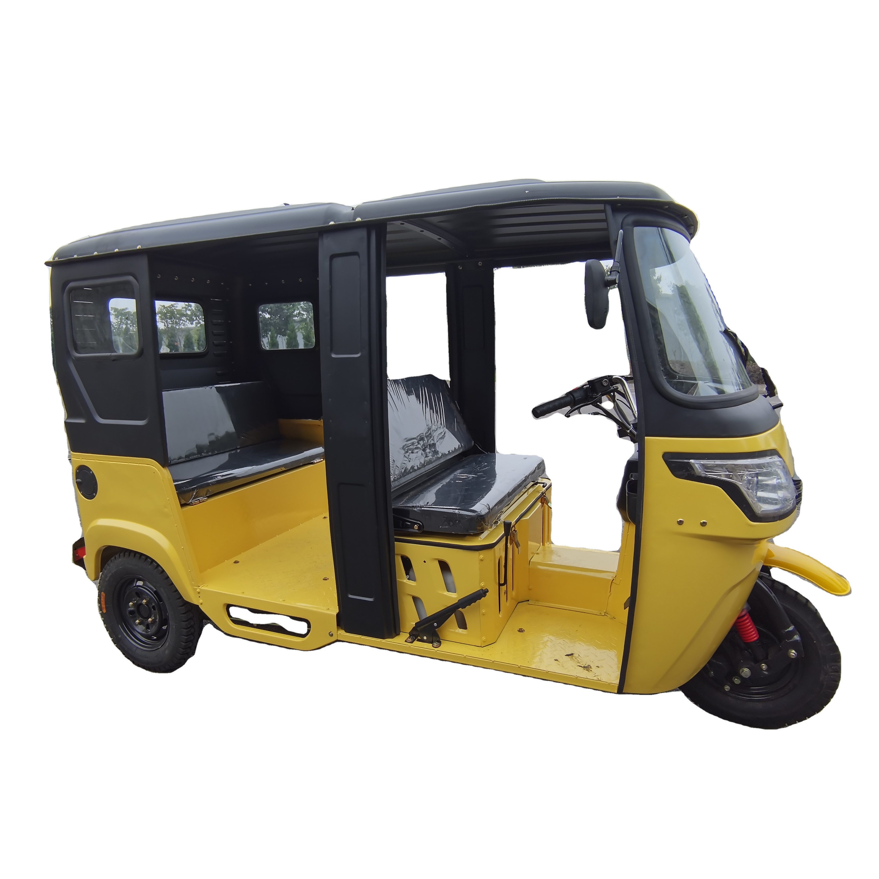 Hot Selling Motorised Three Wheeler Tricycle Tuk Tuk Cheap Price Rickshaw Taxi Indian Motorized Tuk India Motor Re Bajaj 205 36V