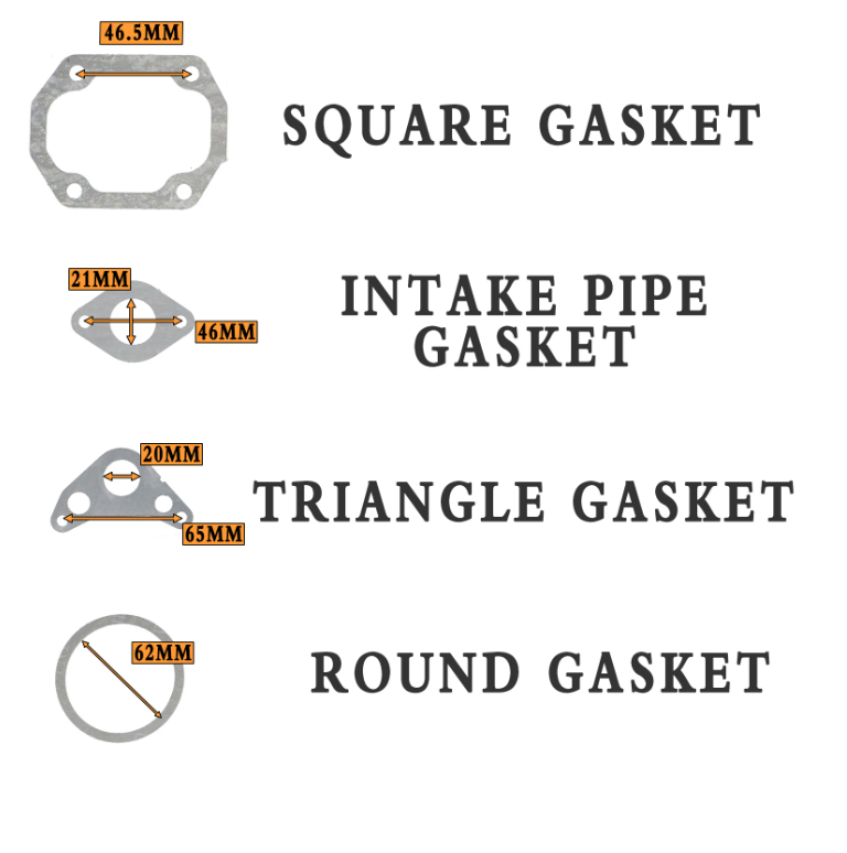 CQSPMOTO Gasket Kit Suit With 48.5mm Bore Cylinder Head For Chinese 70cc 90cc Engine Atv Dirt Bike Go Kart