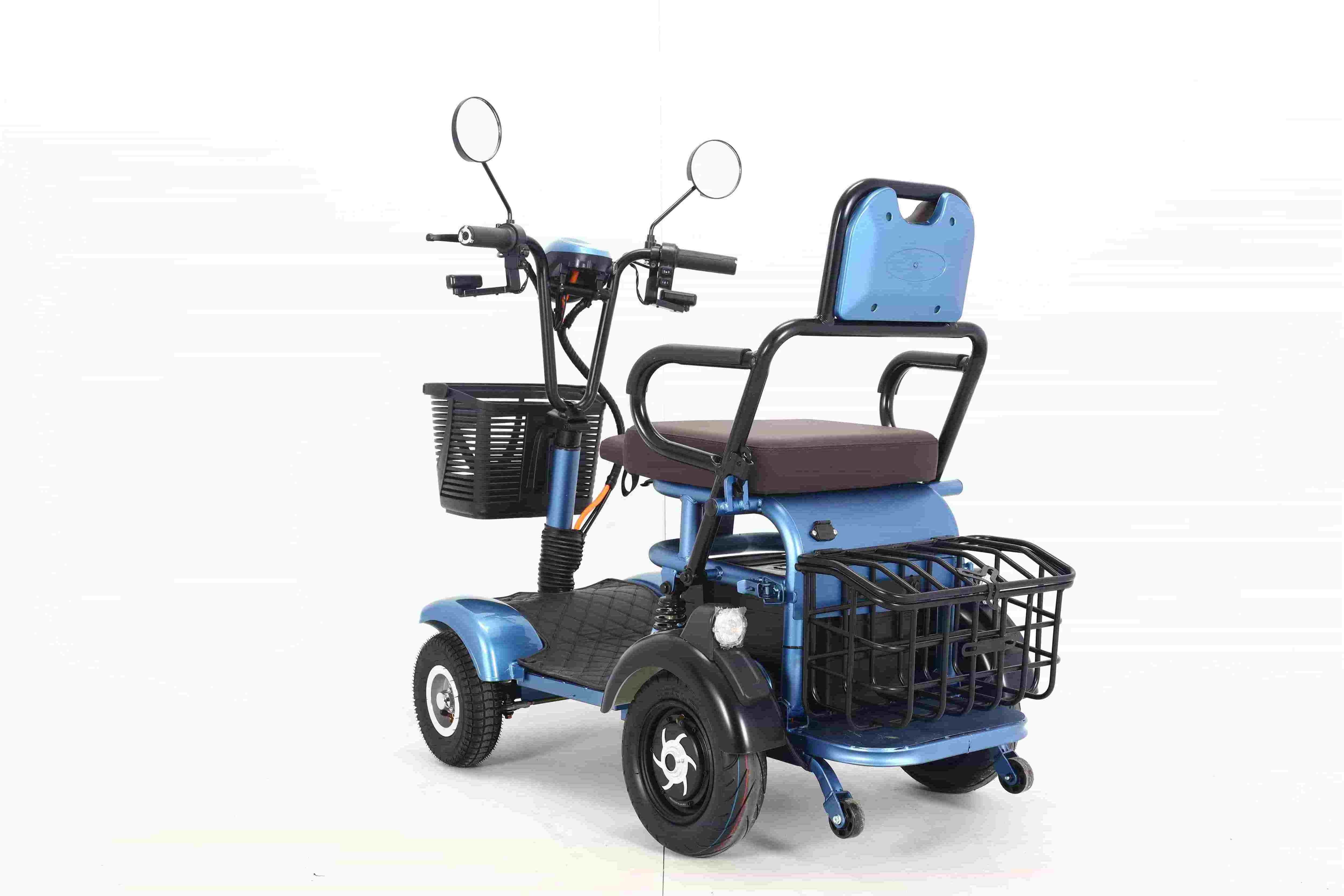 48V 350W Electric Scooter Tricycle for Old Man Elderly Headlight 36V Trike Motorcycle 1000cc Reverse Electric 10k Watts Trike