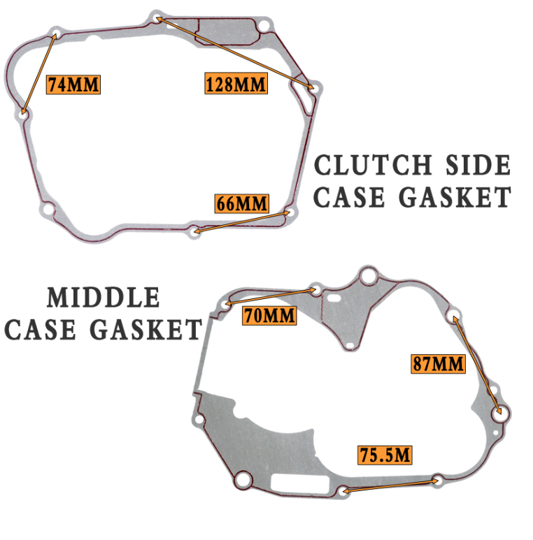 CQSPMOTO Gasket Kit Suit With 48.5mm Bore Cylinder Head For Chinese 70cc 90cc Engine Atv Dirt Bike Go Kart