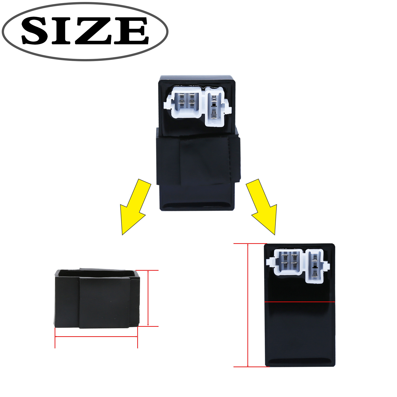 CQSPMOTO 5 Pin AC CDI Box for 50CC 70CC 90CC 110CC 125CC 140cc 150cc Engine Compatible with X15 X18 Mini Bike Pit Dirt Bike ATV