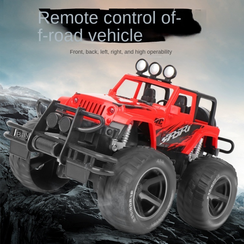 Children's four-way remote control car 1:14 SUV Rechargeable pickup Hummer Bigfoot Boy car toy