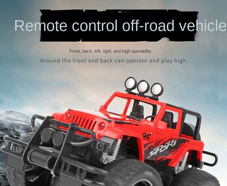 Children's four-way remote control car 1:14 SUV Rechargeable pickup Hummer Bigfoot Boy car toy