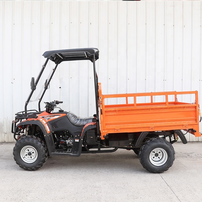 2022 2WD Cargo 229cc Gasoline 4x4 UTV Mini Side by Side with Ceiling