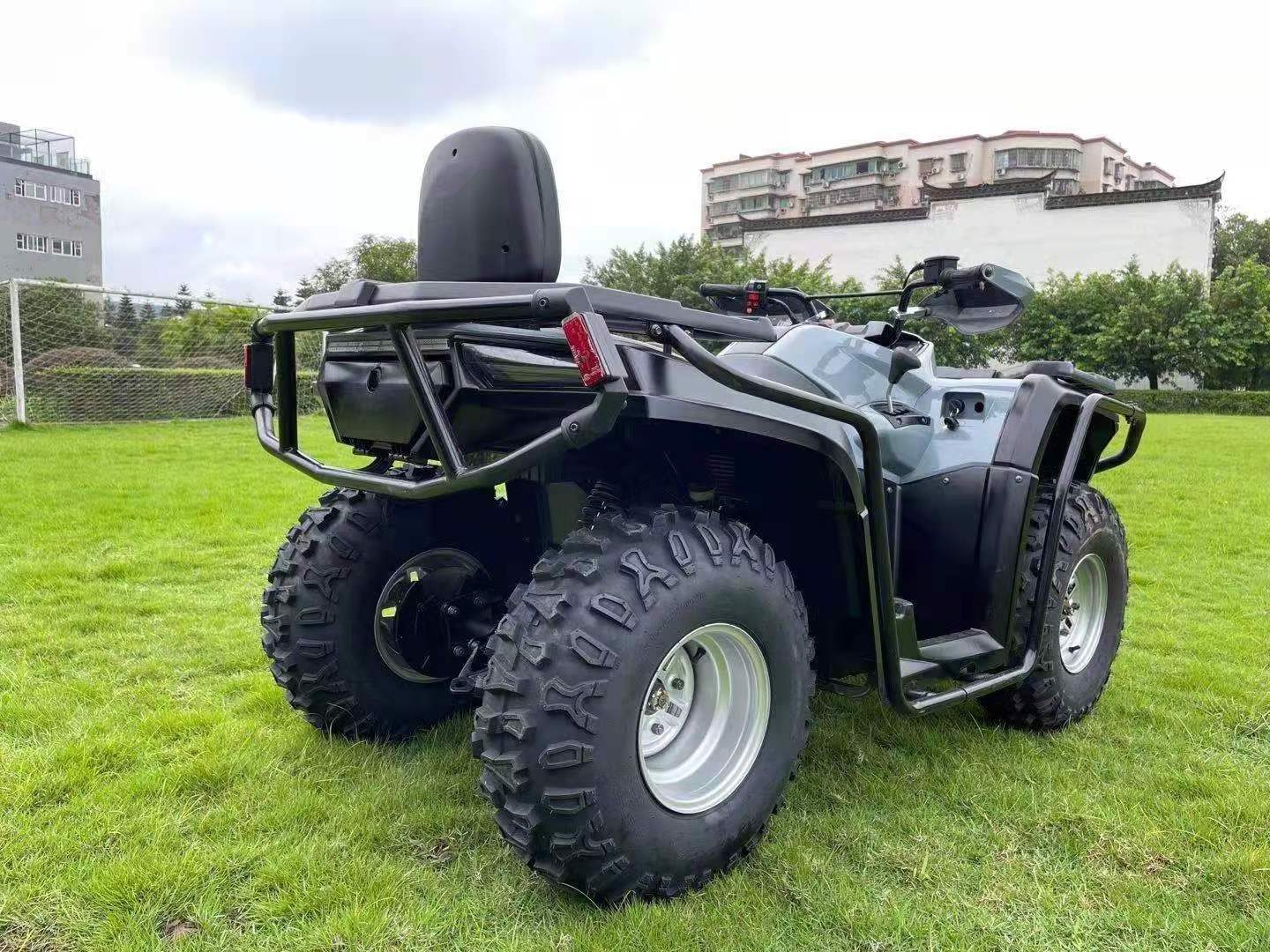 250cc Water-Cooled 4-Stroke Agricultural Gasoline Freight Adult Farm ATV Quad Bike with Trailer