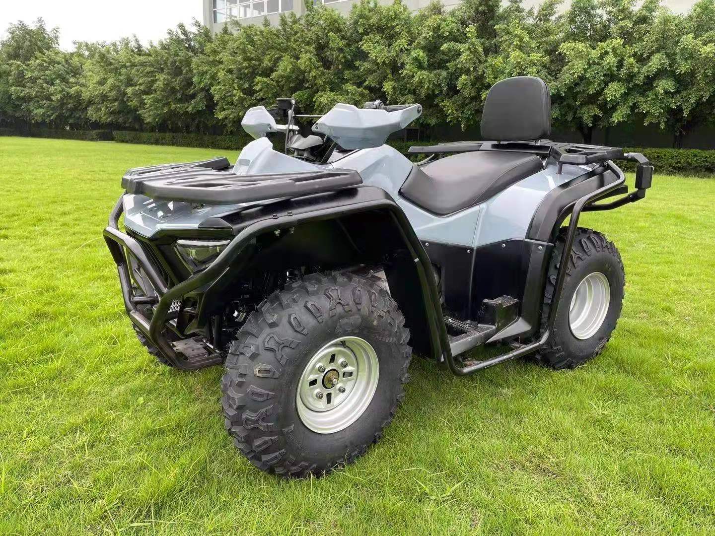 250cc Water-Cooled 4-Stroke Agricultural Gasoline Freight Adult Farm ATV Quad Bike with Trailer