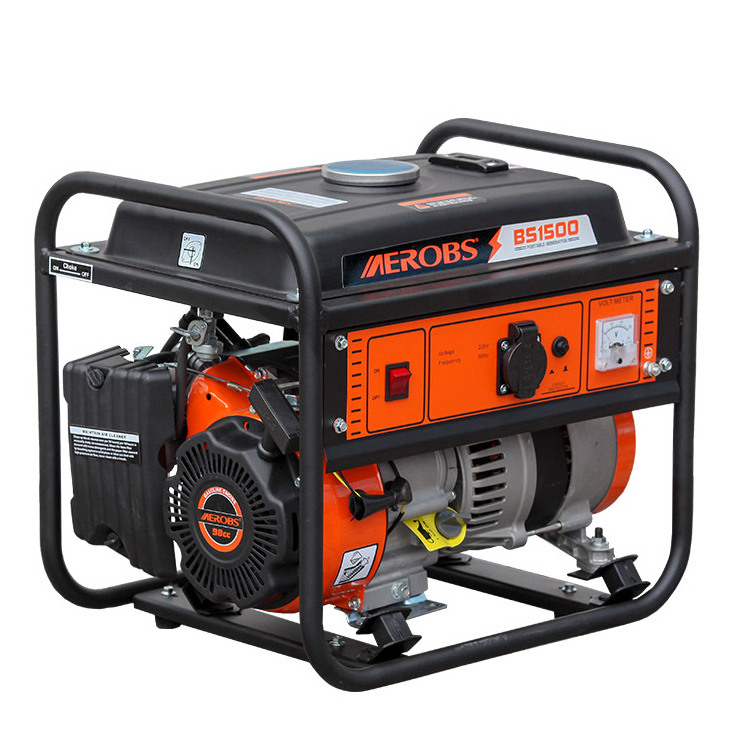 1kw 1000W Air Cooled 1.5HP 220V Portable Gasoline Engine Generator