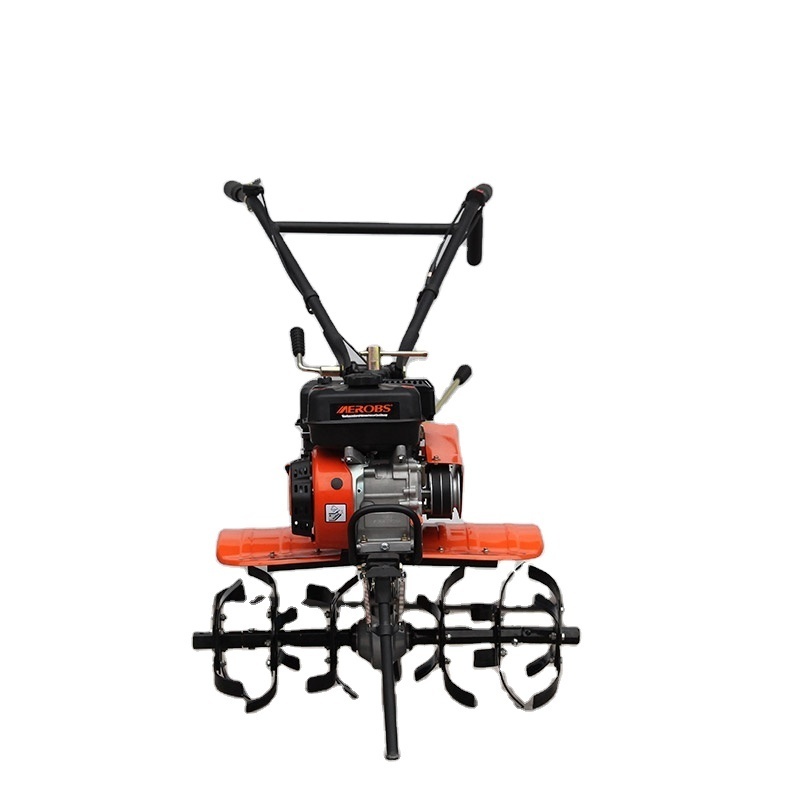 Grassland Pady Weeder Rice Plow Farm Tine Heavy Duty Gasoline Engine Cultivator with Roller