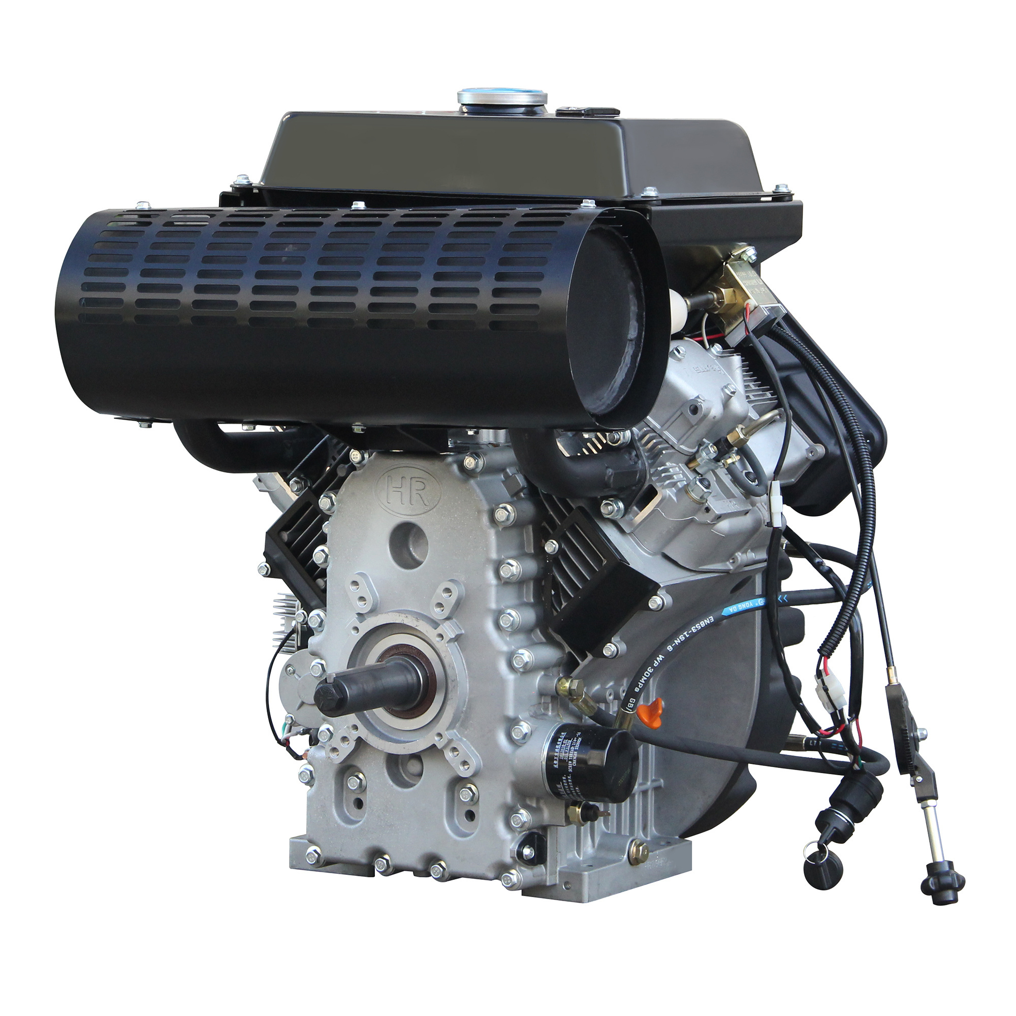 Best Price Air Cooled Electric Start R2V98 V Twin Cylinder 2 Cylinder Diesel Engine 30HP