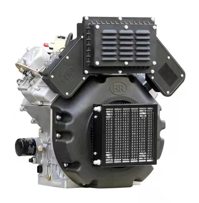 Best Price Air Cooled Electric Start R2V98 V Twin Cylinder 2 Cylinder Diesel Engine 30HP