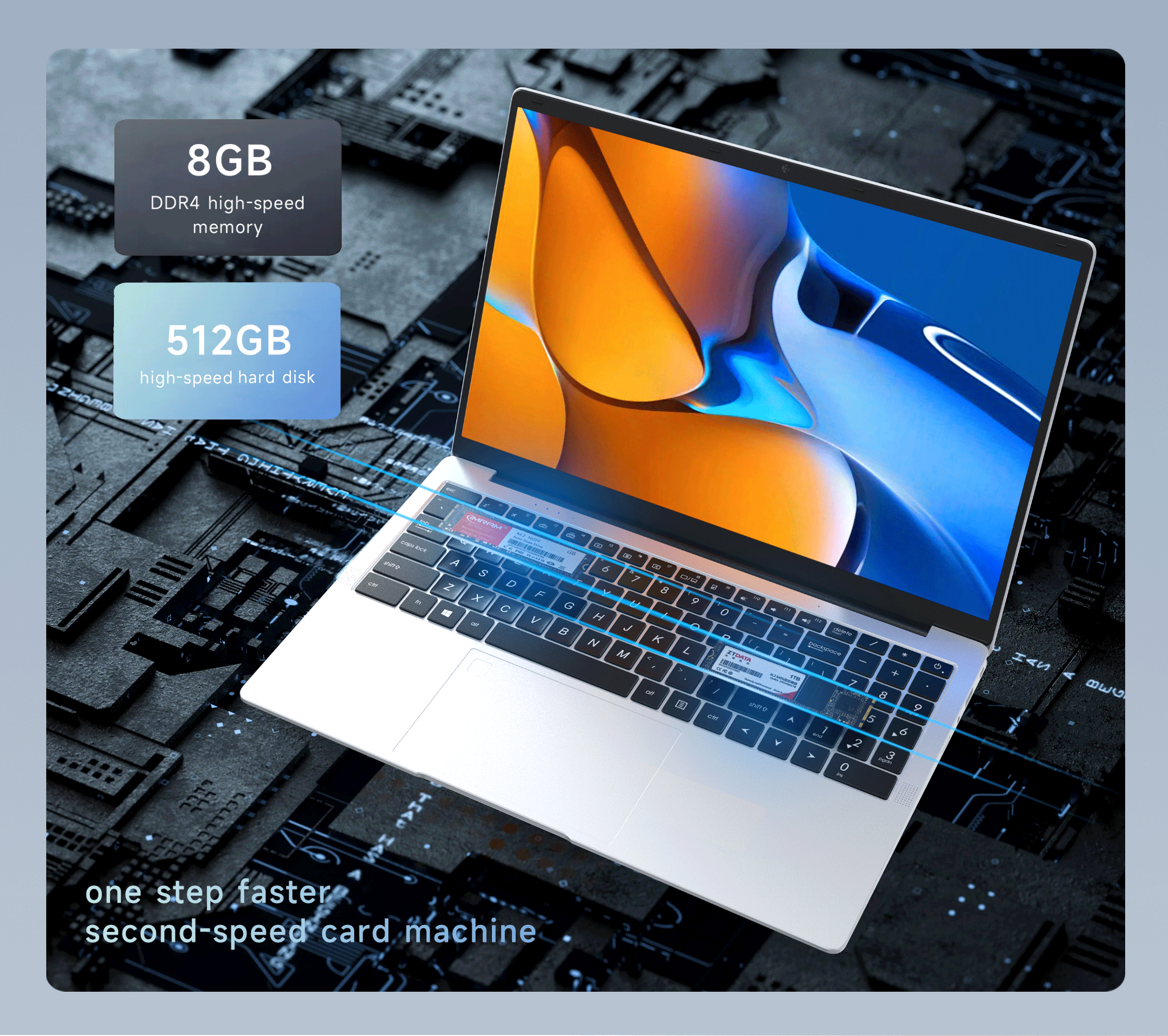 AIWO Business Laptop 15.6 Inch IPS FHD Screen Intel Celeron J4105 Netbook Pc Ordinateur Portable Wholesale Cheap Laptop