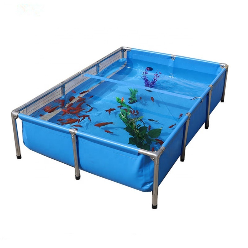 Ailinyou Supply   Collapsible  Koi Fish Pond Portable Pvc fish farming  Transparent Fish Pond