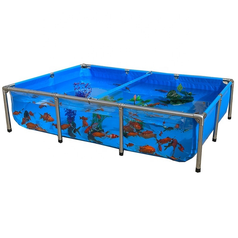 Ailinyou Supply   Collapsible  Koi Fish Pond Portable Pvc fish farming  Transparent Fish Pond