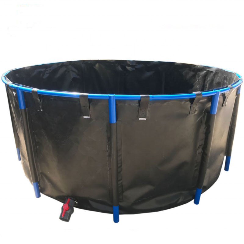 Factory direct sale indoor and outdoor  commercial fish farming tank foldable koi ponds tank