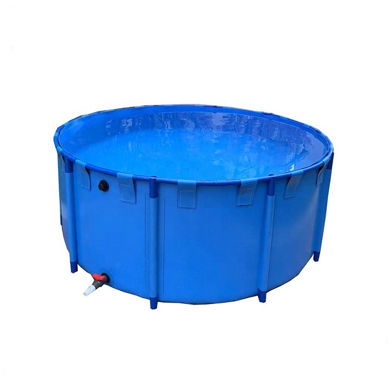 Factory direct sale indoor and outdoor  commercial fish farming tank foldable koi ponds tank