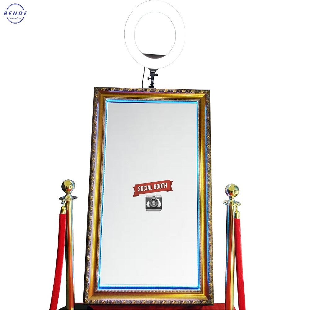 Best Mirror touch screen mirror wedding photo booth 60inch touch screen mirror photo booth for sale