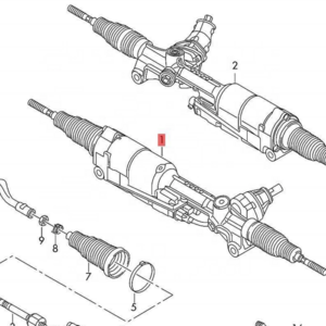 Car steering rack assy EPS for Audi Q7 (4MB 4MG) 3.0 TDI quattro 15- 19 Auto parts power steering rack RHD 4M2423055M 4M2423055N