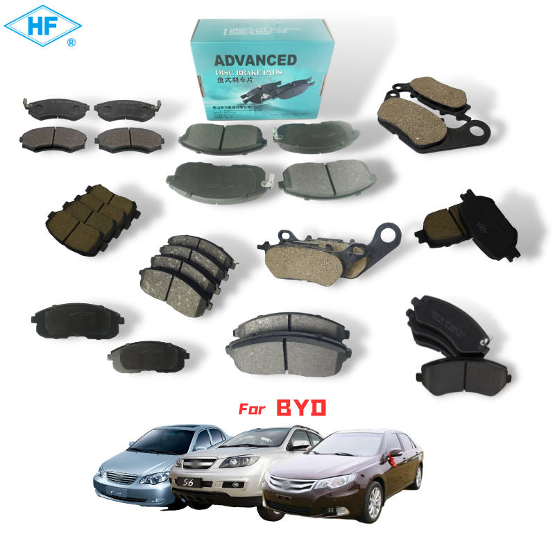 Use For BYD Seagull Han Song Yuan Qin Brake Pad Auto Carbon Fiber Ceramic Semi Metallic Rear Front Brake Pads