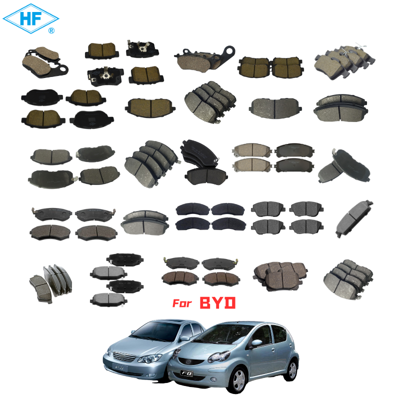 Use For BYD Seagull Han Song Yuan Qin Brake Pad Auto Carbon Fiber Ceramic Semi Metallic Rear Front Brake Pads