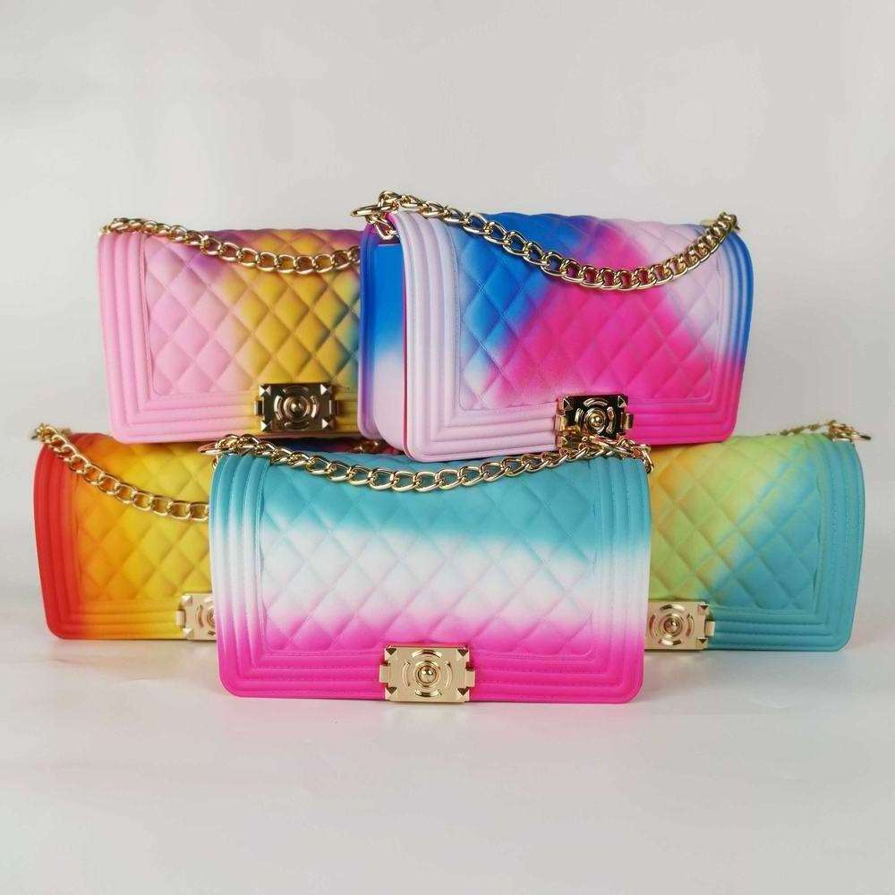 BM9905 Wholesale 2023 Fashion colourful designer jelly bags Sac a main Ladies Purses women handbags Jelly purse and handbags