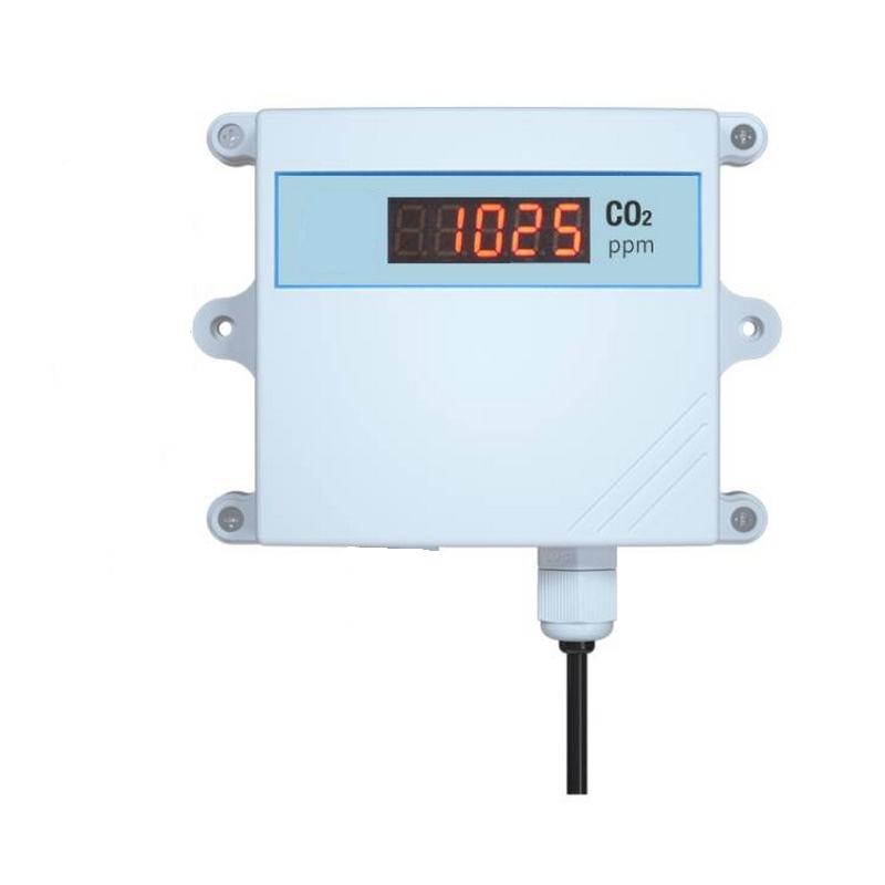 RS485 4-20mA LED display CO2 meter detector ,CO2 gas monitor for agricultural greenhouse gas detection