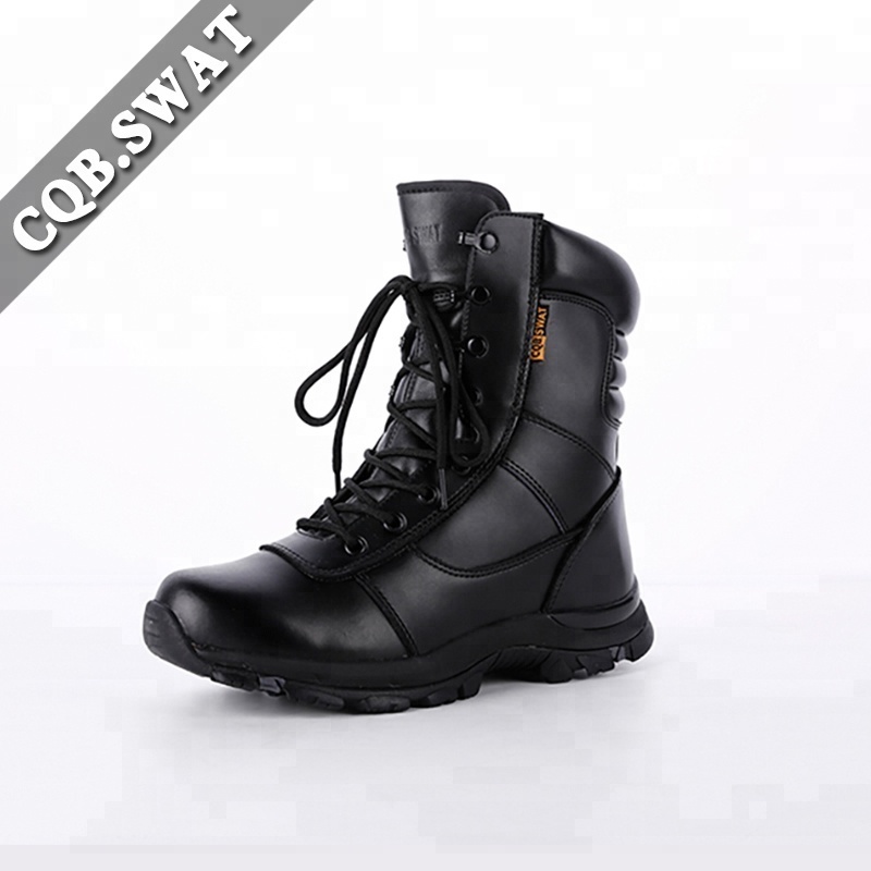 Genuine Leather Waterproof Combat Jungle Anti-collision Boots