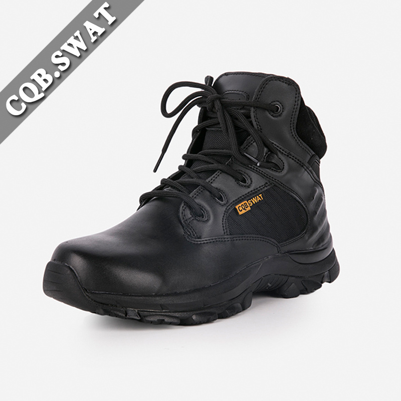 Light Weight CQB 6 inch  Cheap EVA & Rubber Round Toe Botas  Black Tactical Boots Big Size 36-48