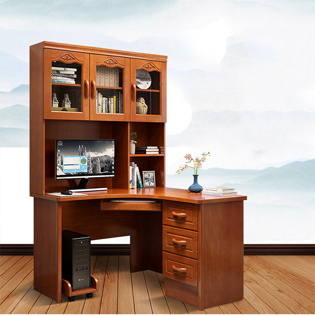 Solid wood desk modern Chinese corner office desk computer desk study furniture