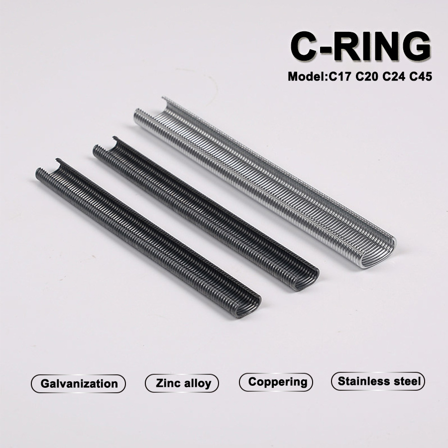 Manufacturer C-rings Nails Staples Galvanized/ Stainless Steel/Zinc Alloy C17 C24 C Type Hog Ring Staple