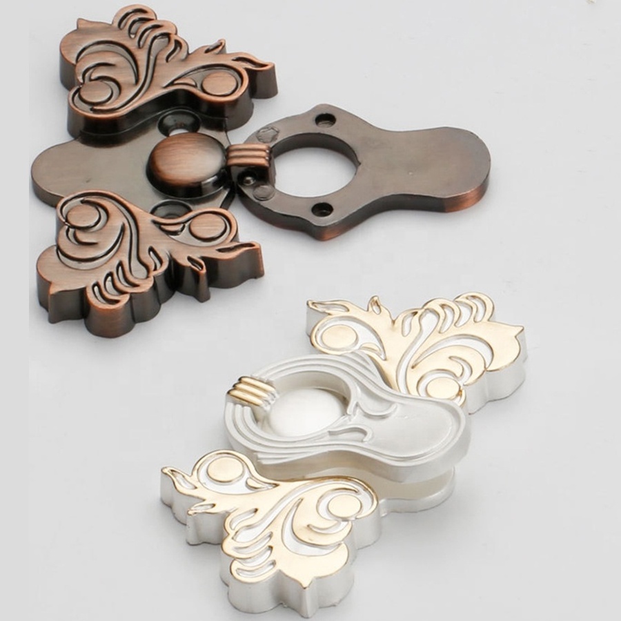 Price Negotiable Zinc Alloy Butterfly Flower Pattern Fancy Classical Furniture Decorative Cabinet Drawer Pull Handle Knobs