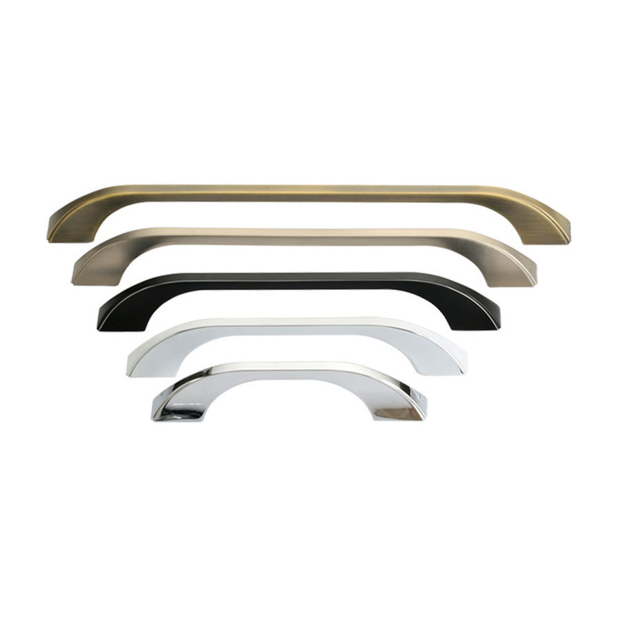 Chrome Plated brushed Nickel Wire Drawing Cabinets Handle Drawer Kitchen Pull Handles