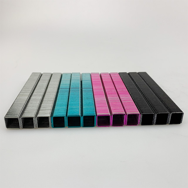 Factory Suppliers OEM Colorful Staple Metal Steel Zinc 10J Series Nails 1013J Sofa Pneumatic Pin Staple for Stapler