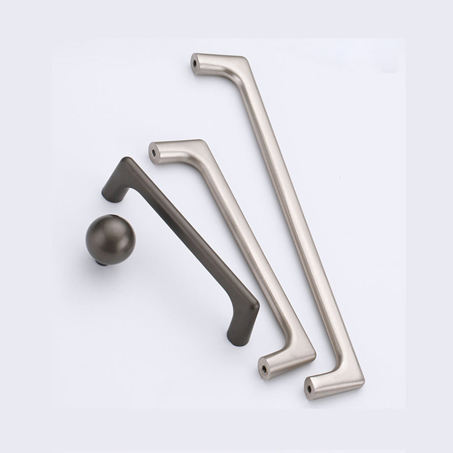 Zinc Alloy Matt Nickel Wire Drawing Pearl Black Rose Gold Cabinets Drawer Door Pulls Handles Knobs for Kitchen