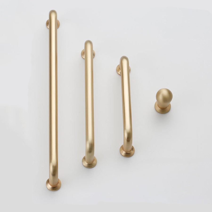 Quality and High Precision Zinc Alloy Black Rose Gold Wire Drawing Furniture Cabinet Door Handle Pulls Drawer Knob Door Handle